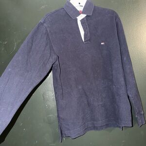 Tommy Hilfiger Dark Blue Long Sleeve Polo